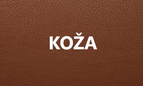 Vzorka hnedej kože s nápisom KOŽA, materiál na gravírovanie z Gravart.sk